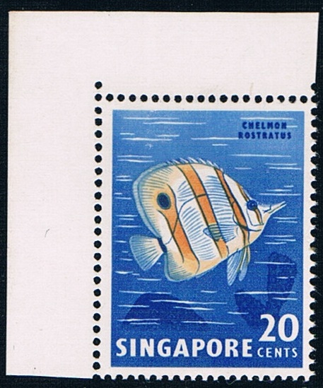 1962 Fish Singapore Stamp