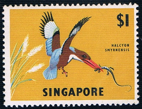 Singapore 1962 Bird stamp $1