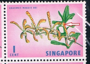 Singapore Stamp 1962 1c_variety