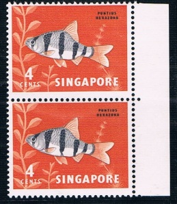 Singapore stamp white spot 1962